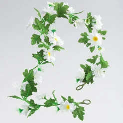 Artificial Daisy Garland - White