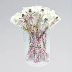 Ballerina Pencil with Eraser Topper - Pack of 24