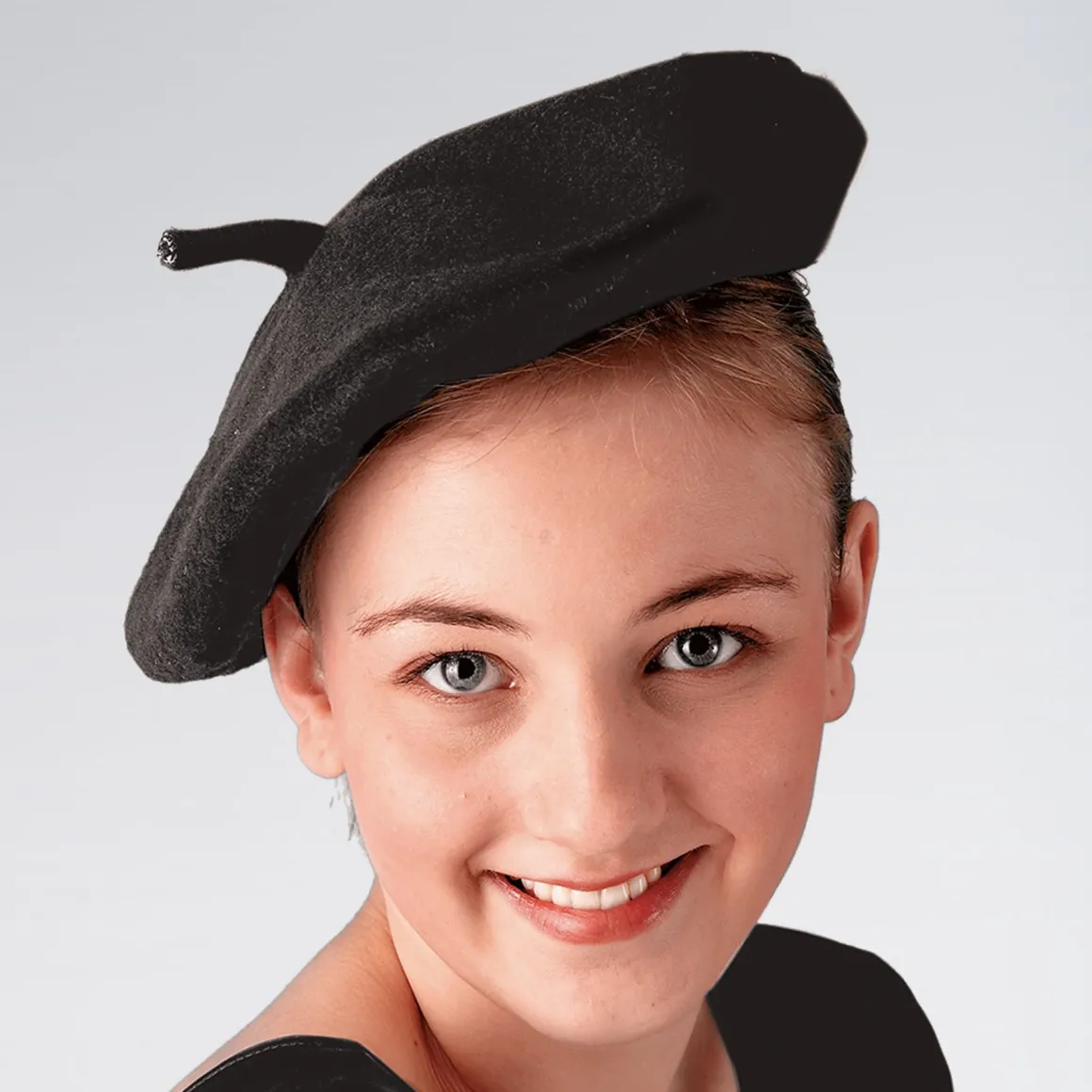 Black Felt Beret Child Size