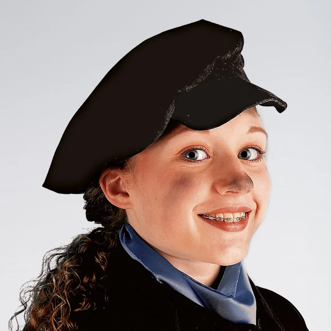 Black Flat Cap Child Size