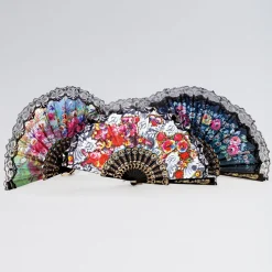 Black Floral Fan Assorted