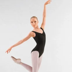 Bloch Adagio Tank leotard with Pinch Front