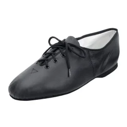 Bloch Essential Full Sole Leather Lace Up Jazz Shoe Black