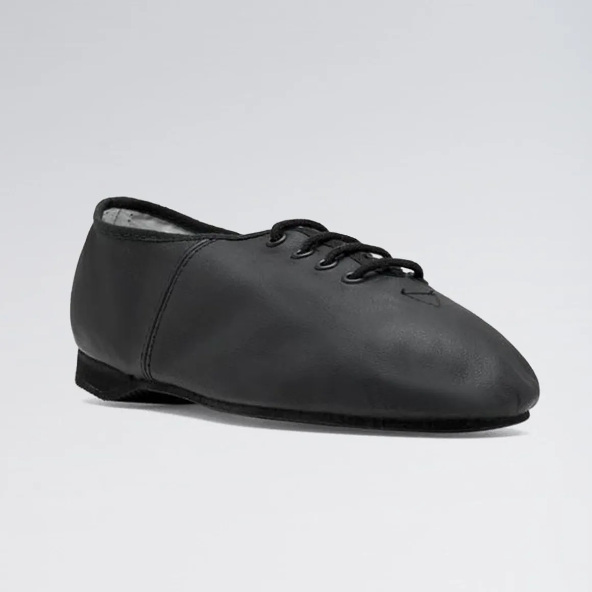 Bloch Essential Full Sole Leather Lace Up Jazz Shoe Black