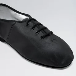 Bloch Essential Full Sole Leather Lace Up Jazz Shoe Black