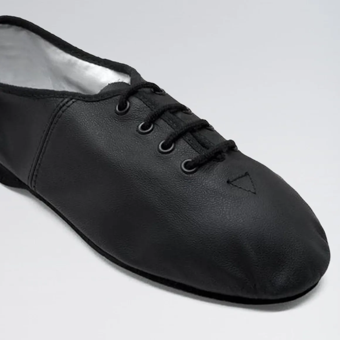 Bloch Essential Full Sole Leather Lace Up Jazz Shoe Black