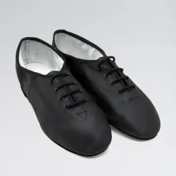 Bloch Essential Full Sole Leather Lace Up Jazz Shoe Black