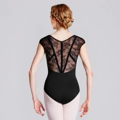 Bloch Hava Lace Back Cap Sleeve Leotard