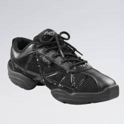 Capezio Black Patent Web Sneakers