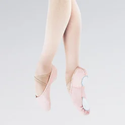 Capezio Cobra Canvas Split Sole Ballet Shoe (Pink)