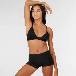 Capezio Deep Neck Clear Back Bra