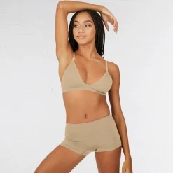 Capezio Deep Neck Clear Back Bra Teens