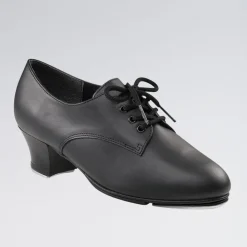 Capezio West End 2 Cuban Heel Oxford Tap Shoes (Black)