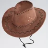 Childs Stitch Brown Cowboy Hat