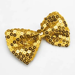 Gold Sequin Bow Tie