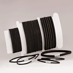 Hair Elastics Black - Mixed Sizes