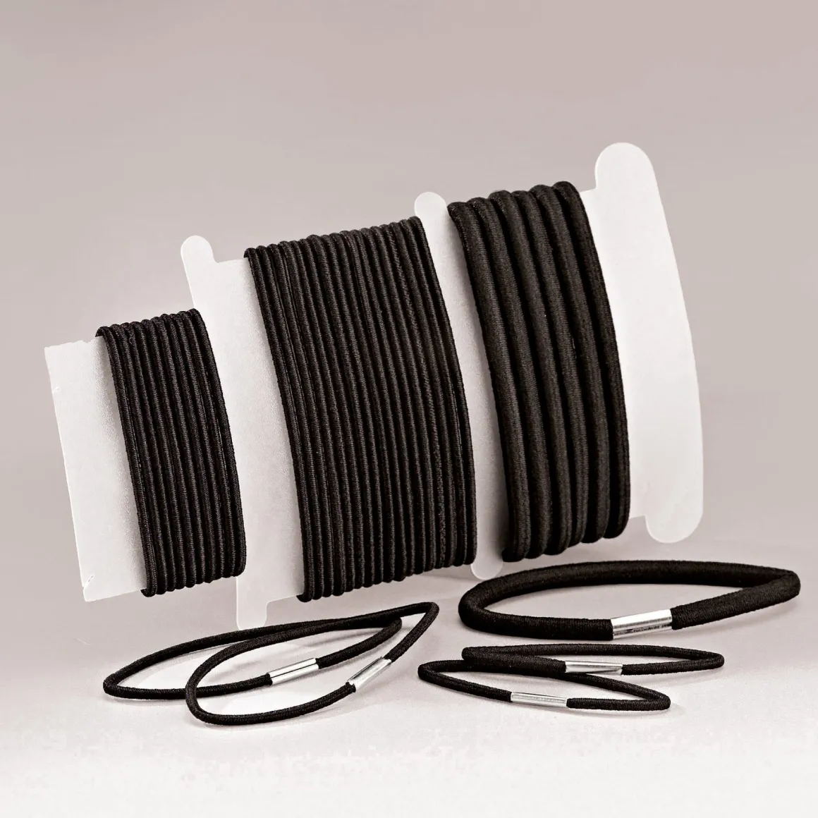 Hair Elastics Black - Mixed Sizes