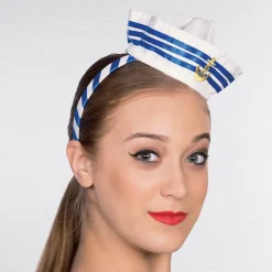 Headband Hat Mini Sailor with Stripes