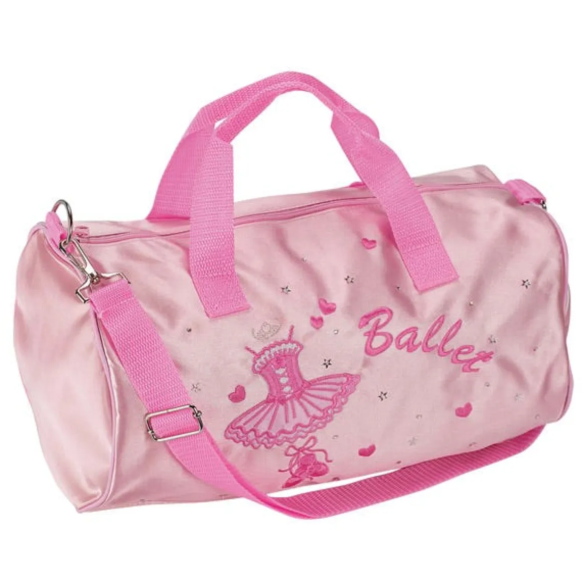 Katz Pink Satin Ballet Duffle Bag
