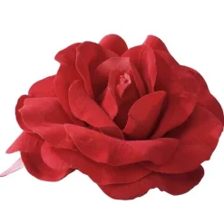 Large Red Rose On Pin