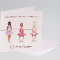 Little Ballerina Congratulations Single Card