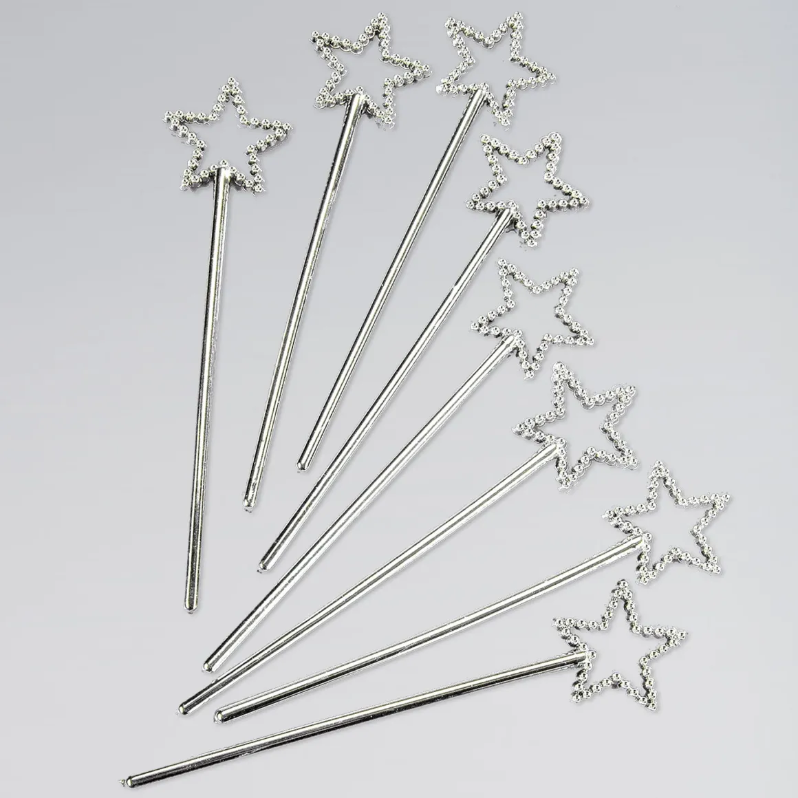 Mini Silver Wands Pack 8