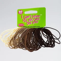 60 Mixed Brown/Blonde Hair Elastics