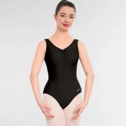 NATD Grade 5 Sleeveless Ruched Front Lined leotard