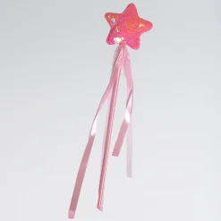 Pink Sequin Star Wand
