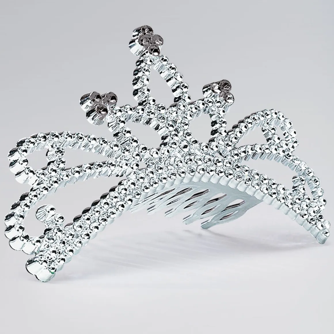 Plastic Tiara on Comb (Design may Vary)