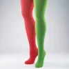 Red & Green Elf Tights - Adult One Size