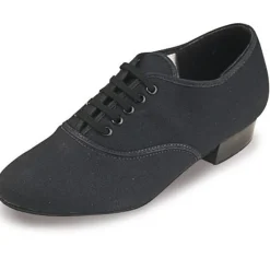 Roch Valley Boys Canvas Oxford Shoes - Black