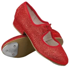 Roch Valley Dorothy Red Glitter Tap Shoes