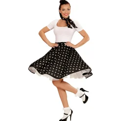 50s Adult Polka Dot Skirt and Neck Scarf