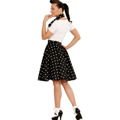 50s Adult Polka Dot Skirt and Neck Scarf