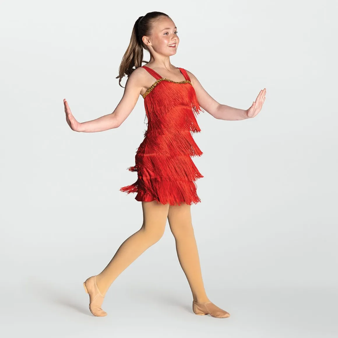 Sequin Trimmed Flapper Dress