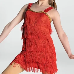 Sequin Trimmed Flapper Dress