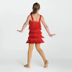 Sequin Trimmed Flapper Dress