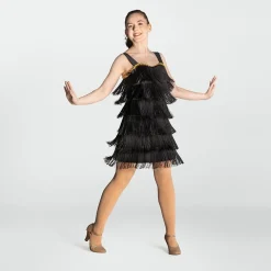 Sequin Trimmed Flapper Dress