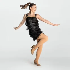 Sequin Trimmed Flapper Dress