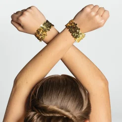 Sequin Wrist Bands - Pair