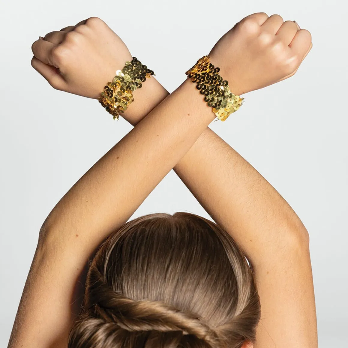 Sequin Wrist Bands - Pair