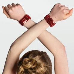 Sequin Wrist Bands - Pair
