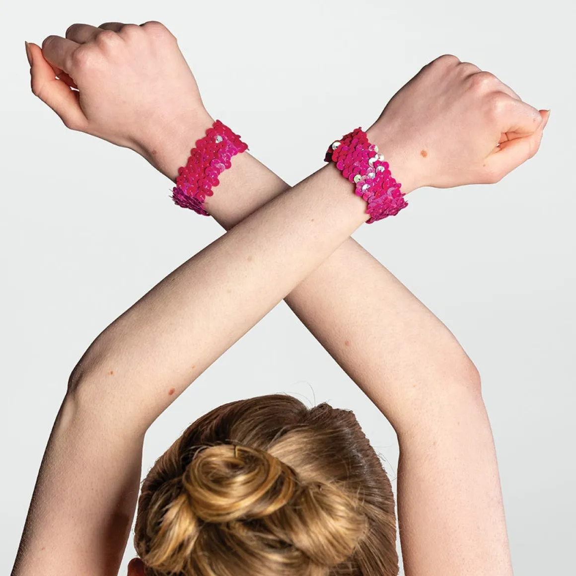 Sequin Wrist Bands - Pair