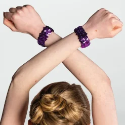 Sequin Wrist Bands - Pair