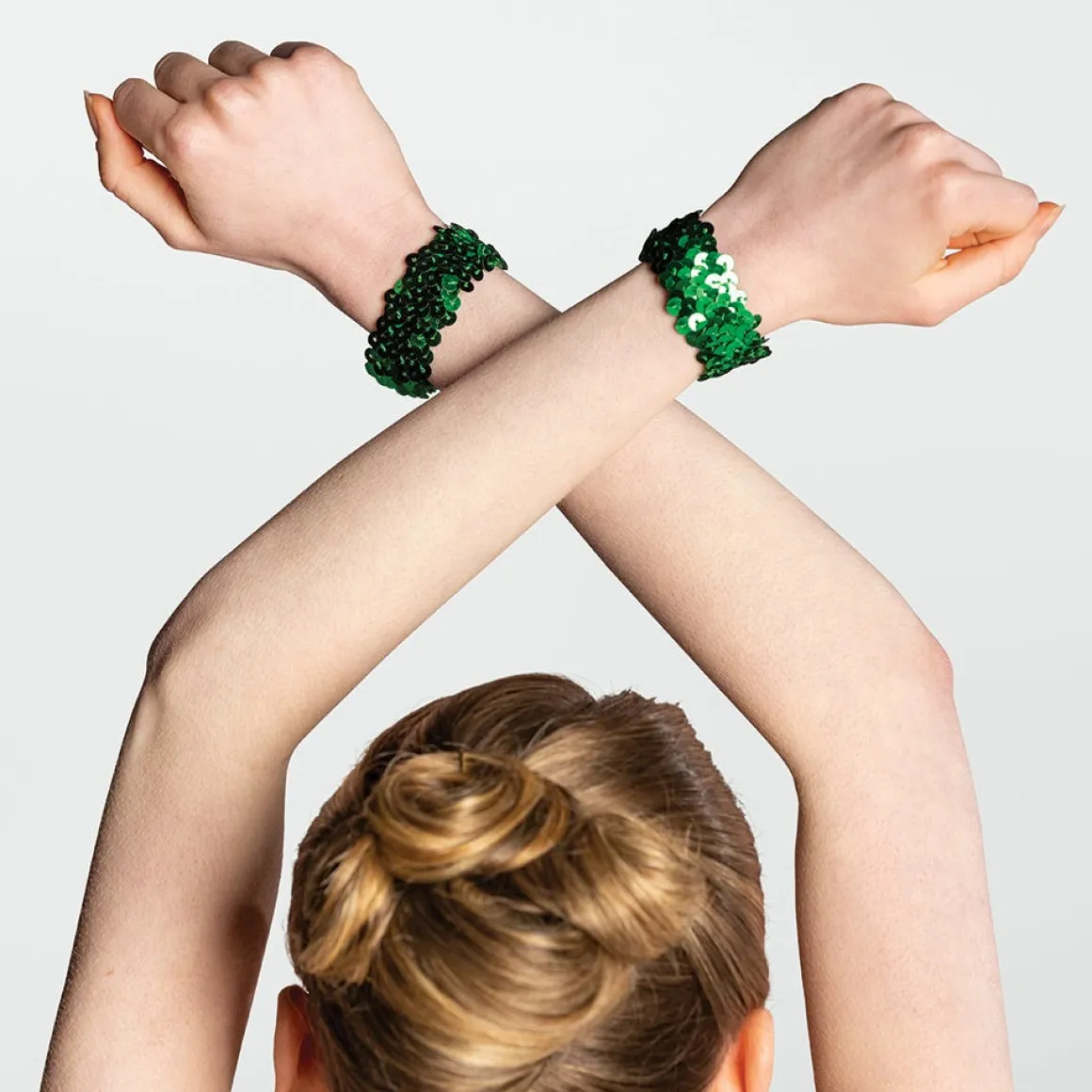 Sequin Wrist Bands - Pair