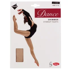 Silky Dance Shimmer Stirrup Tights