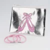 Silver Ballet Shoes Purse with Ponios