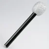 Silver Glitter Microphone - 25cm Long