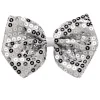 Silver Sequin Bow Tie